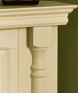 Oxford Antique White Electric Corner Fireplace  Overstock