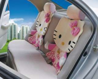 New Hello kitty ice silk car auto seat cover cushion 12 pcs a set pink 