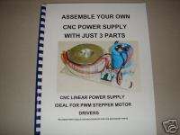 CNC STEPPER MOTOR POWER SUPPLY  BUILD YOUR OWN  BOOK  