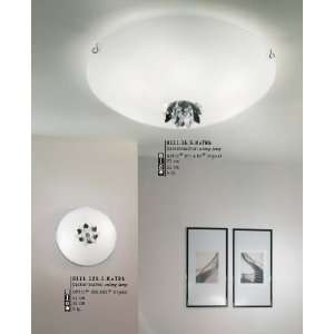  Lothus ceiling lamp large   chrome plated, crystal clear 