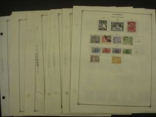 Colombia 21 Mostly Packed Pages Postal Tax Airmail Very Nice  