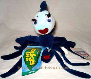 Disney ROSIE SPIDER A Bugs Life Bean Bag Plush RARE NEW  