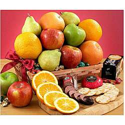 Classic Fruit and Food Gift Basket  