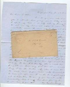 WAPPINGERS FALLS NY 1851 letter lovely little village  