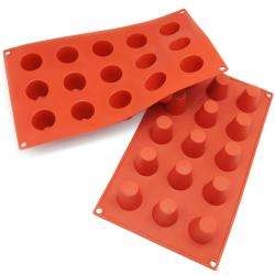   Mini Cylinder Silicone Mold/ Baking Pans (Pack of 2)  Overstock