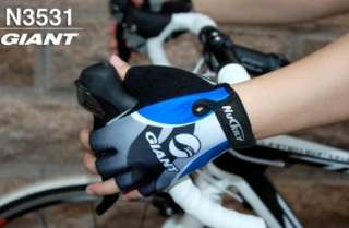 2012 NEW Cycling Bike Bicycle half finger Silicone Gel gloves Size M 