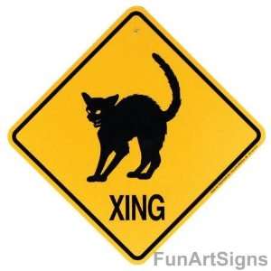  Scaredy Cat Crossing Xing Sign