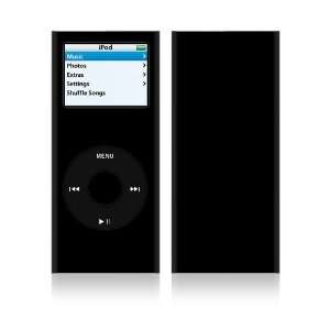Apple iPod Nano (2nd Gen) Decal Vinyl Sticker Skin   Simiply Black