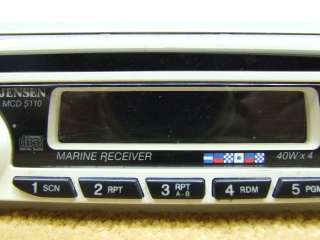 JENSEN MARINE MCD 5110 FM/AM/CD Player Car/Boat Stereo 160W 