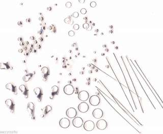 Jewelry Making 10 Necklaces Supplies Craft 4 Beads Kit  