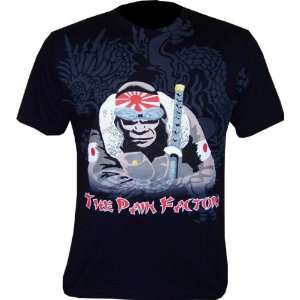  The Pain Factory Samurai Black T Shirt (SizeL) Sports 