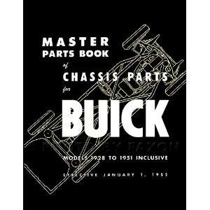  1928 1951 Buick Mechanical Parts Book Reprint Buick 