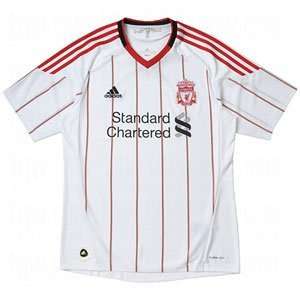  adidas Mens ClimaCool Liverpool Away Jersey Closeout White 