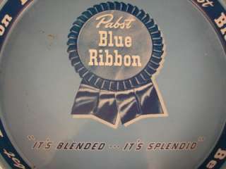 VTG Pabst Blue Ribbon Beer Tray Its BlendedIts Splendid 1950s 