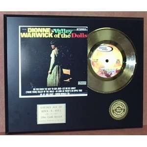 DIONNE WARWICK GOLD 45 RECORD PICTURE SLEEVE LIMITED EDITION DISPLAY