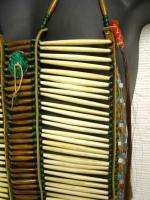 Cherokee Indian Handmade Ceremonial Breastplate   12x32   Feather in 