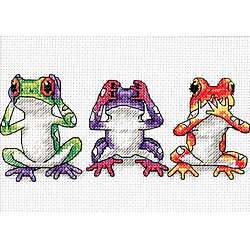 Jiffy Treefrog Trio Mini Counted Cross Stitch Kit  Overstock