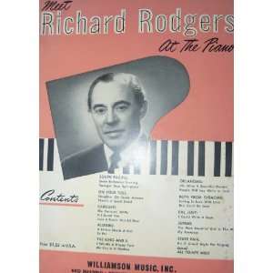  Meet Richard Rodgers At The Piano Richard Rodgers Books