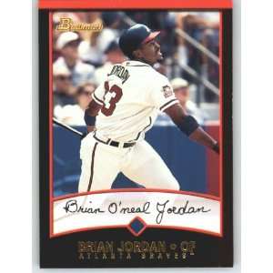  2001 Bowman Gold #126 Brian Jordan   Atlanta Braves 