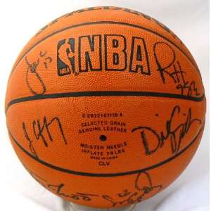  1995 1996 Chicago Bulls Team Autographed Basketball 