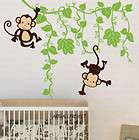Nursery Wall Decal Monkey in Jungle B type with monkey  