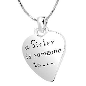  Sterling Silver A Sister Is Someone To Laugh, Sing, Dance 