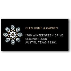  Business Holiday Address Labels   Budding Snowflake By 