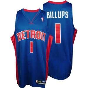  Chauncey Billups Blue Reebok NBA Authentic Detroit Pistons Jersey 