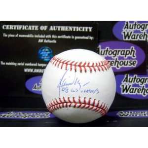 Jamie Moyer autographed Baseball inscribed 08 WS Champs