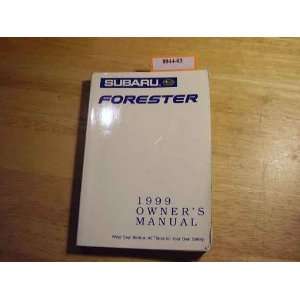  1999 Subaru Forester Owners Manual Subaru Books