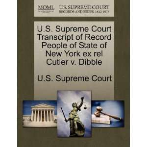  U.S. Supreme Court Transcript of Record People of State of 