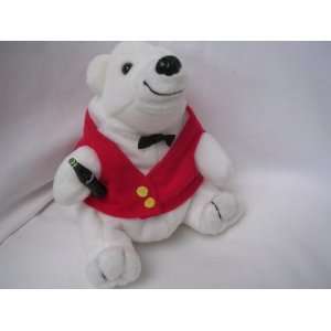  Coca Cola Collectible Polar Bear Cub Plush 7 Beanie Toy 