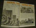 1936 CATERPILLAR CLETRAC FACTS CRAWLER TRACTOR ADVERTISING BROCHURE 