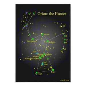  Orion the Great Hunter Constellation Print