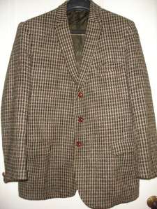 Vintage Harris Tweed Country Hunt style Jacket Hebrades Scottish Wool 