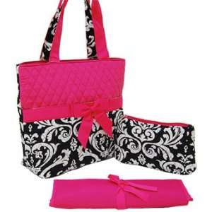  Hot Pink Fleur De Lis Quilt Pattern Diaper Bag: Everything 
