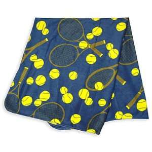  Tennis Fleece Blanket   Navy