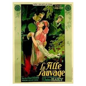 VINTAGE ADVERTISING ~ FRENCH POSTER ~ LA FILLE SAUVAGE 