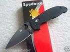 spyderco manix 2 dlc black blade knife c101gpbbk2 new returns