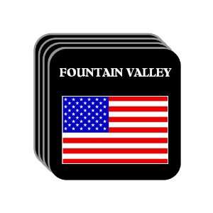  US Flag   Fountain Valley, California (CA) Set of 4 Mini 