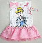   Sz 5 6Y Disney Princess Cinderella Costume Party Dress Skirt Pink Tutu
