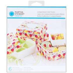   Modern Festive Compartment Treat Boxes (Pack of 6)  