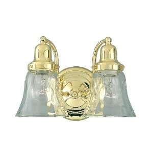  Livex Lighting 1052 02 Polished Brass Home Basics 2 Light 