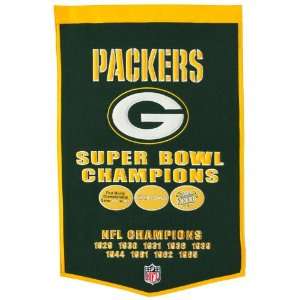   Packers NFL Super Bowl Football Dynasty Banner: Sports Collectibles