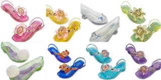 Disney Light Up Jeweled Costume Shoes Slippers NEW Ariel Tiana 