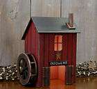 primitive country folk art lighted saltbox house mill your choice