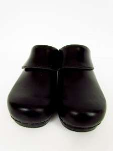 womens black DANSKO slides mules clogs shoes leather classic EU 41 US 