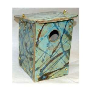 com Amaranth Stoneware Ltd. Weatherproof Orchard Bird Nest Box Green 