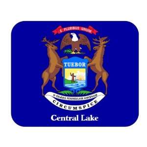  US State Flag   Central Lake, Michigan (MI) Mouse Pad 