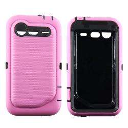 Black/ Pink Hybrid Case for HTC Droid Incredible 2  